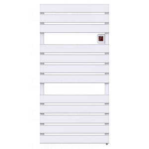 Grzejnik łazienkowy elektryczny BOSTON 750 W, programator, IP24, biały