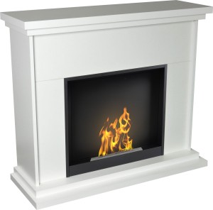 Kominek elektryczny Lagos biały LED 60 Classic - 99 cm