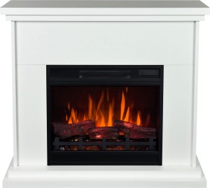 Kominek elektryczny Lagos biały 3D Infrared - 99 cm 