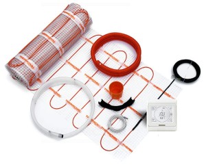 Zestaw ogrzewania podłogowego TV TO 170W/m2 - 1-stronnie zasilany - regulator programowalny TT 16 Thermoval - 6m2 