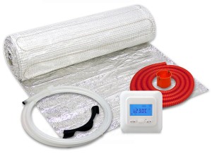 Zestaw ogrzewania podłogowego WT 2010 AL 150W/m2 - 1-stronnie zasilany - regulator programowalny TVT 04 Thermoval - 10m2